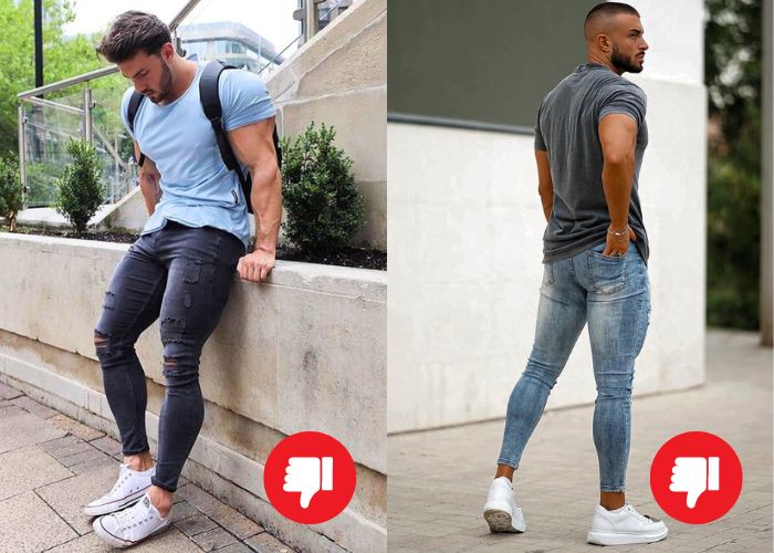 Homem No Espelho - roupas para homens musculosos - jeans