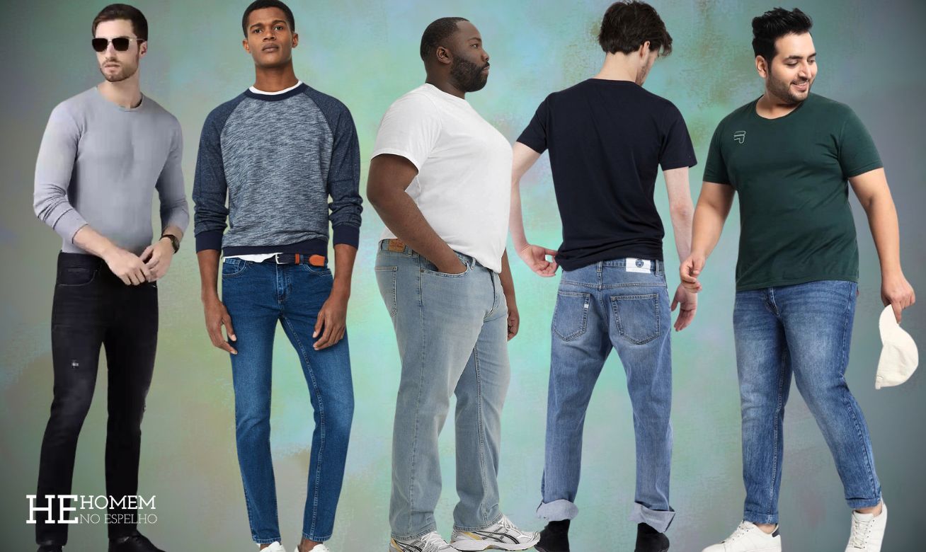 Homem No Espelho - Como escolher o modelo de jeans ideal para seu corpo