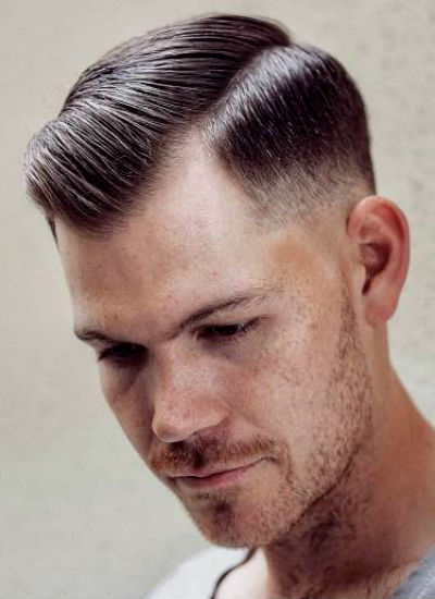 corte de cabelo masculino com entrada