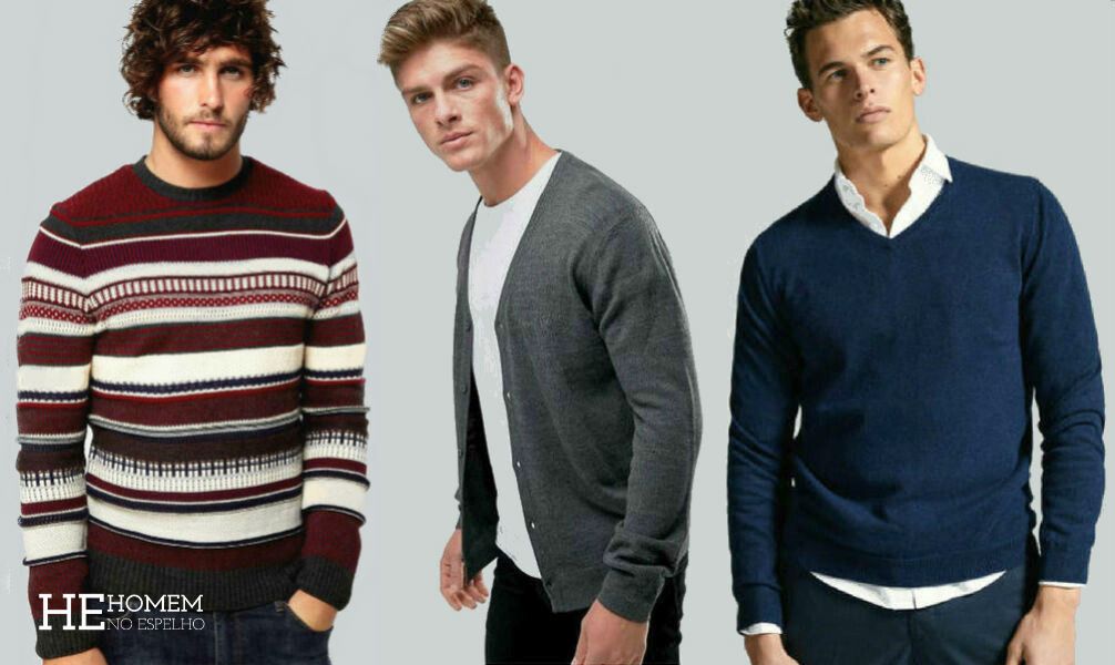 Homem-No-Espelho-Tipos-de-malhas-masculinas-suéter-cardigã-pulôver