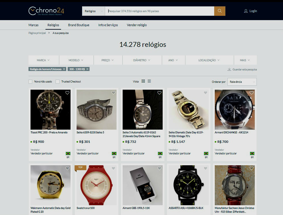 Homem No Espelho - Chrono24 - compra e venda de relógios - onde comprar e vender relógios 