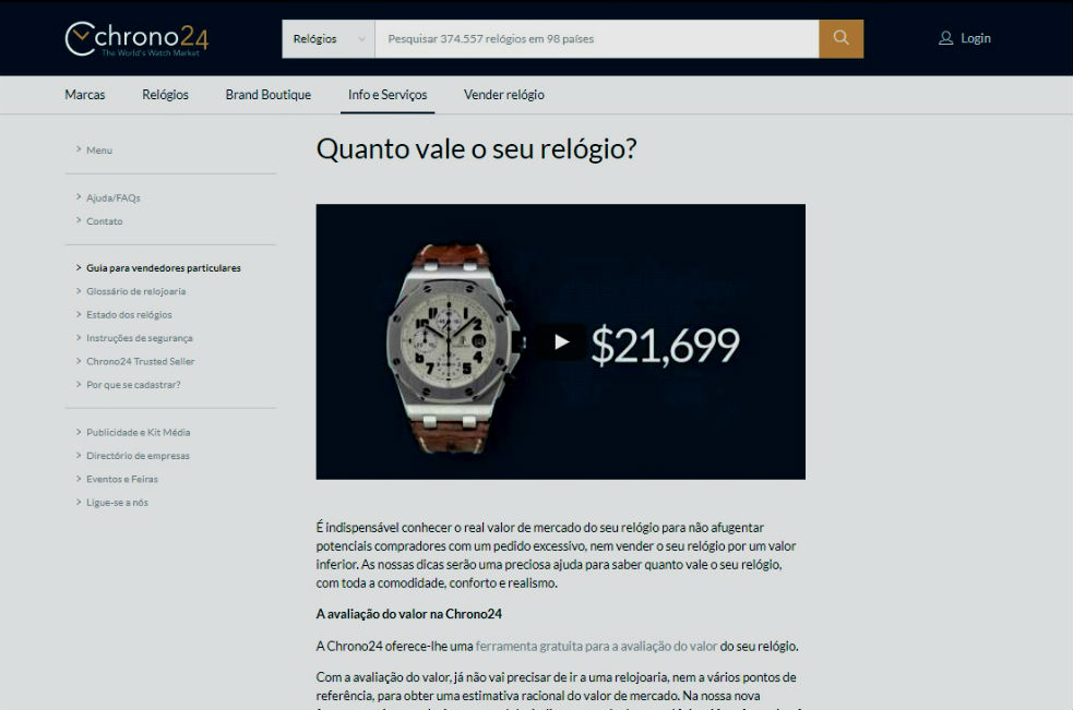 Homem No Espelho - Chrono24 - compra e venda de relógios - onde comprar e vender relógios -4