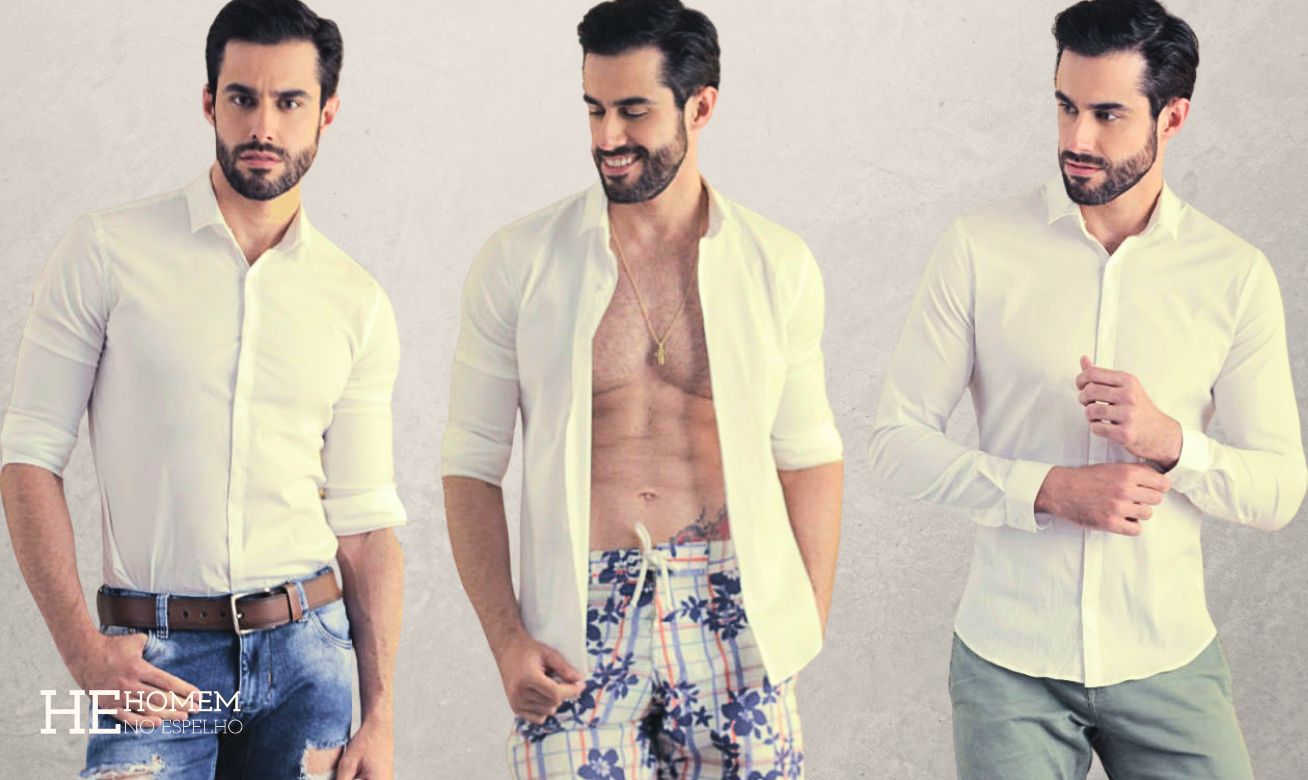 Homem No Espelho - Camisa branca