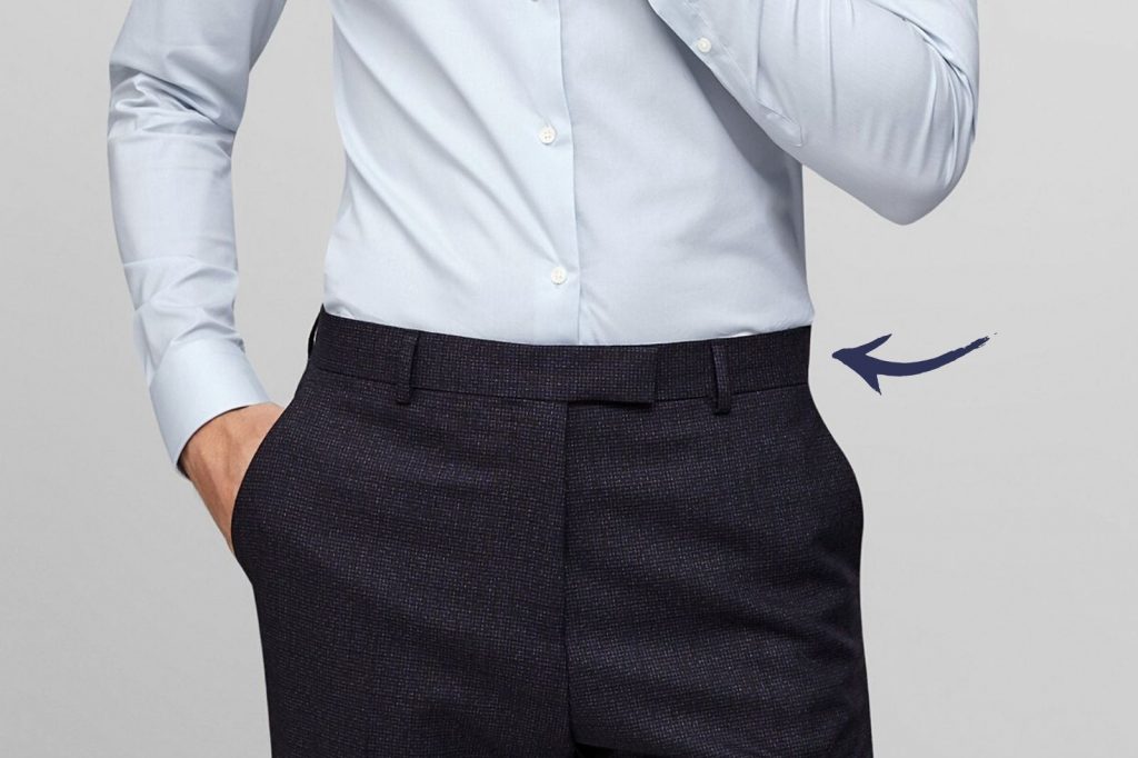 Homem No Espelho - Os tamanhos certos para a roupa cair bem no corpo - largura da cintura da calça