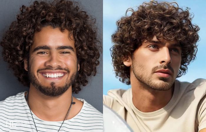 Homem No Espelho - tipos de cabelo masculino cacheado e crespo