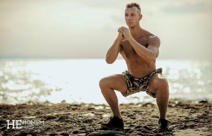 Homem No Espelho - exercícios para fazer na praia