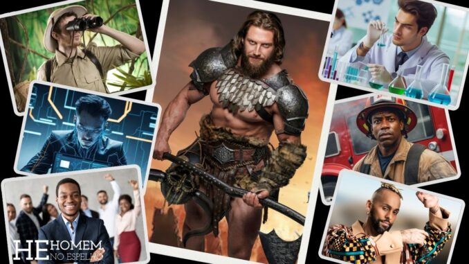 Homem No Espelho - machos Alfa, Beta, Gama, Delta, Ômega, Sigma e Zeta
