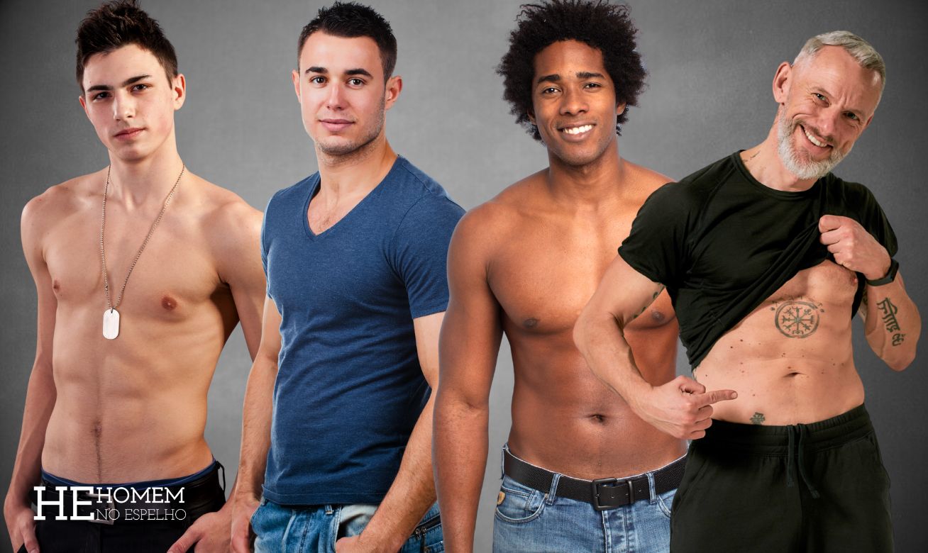 Homem No Espelho - Em forma e saudável em todas as idades: 20, 30, 40, 50 anos