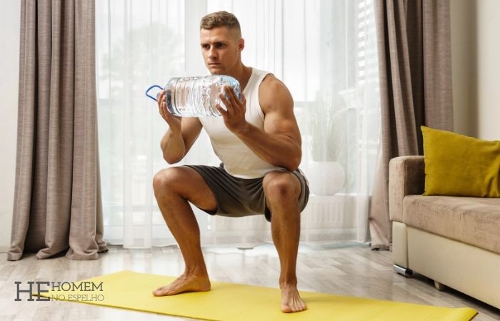 Homem No Espelho - Quais exercícios fazer em casa - treino em casa - Agachamento
