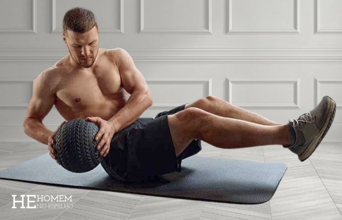 Homem No Espelho - Quais exercícios fazer em casa - treino em casa - abdominal giro russo