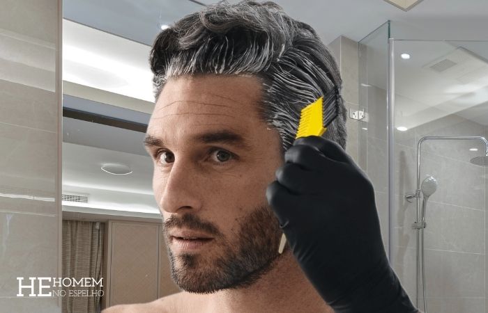 Homem No Espelho - tingimento de cabelo masculino