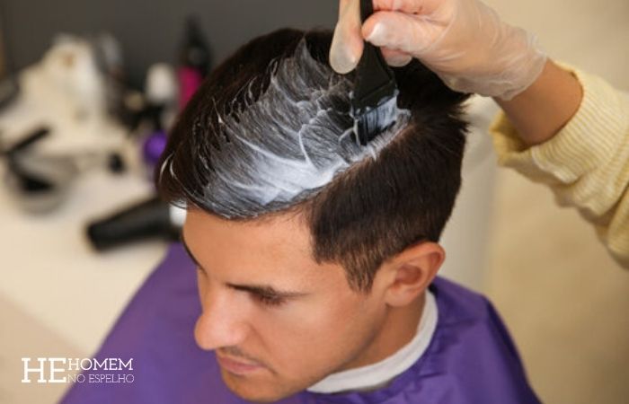 Homem No Espelho - tingimento de cabelo masculino