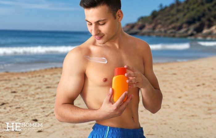Homem No Espelho - A queimadura da praia não é o pior dano do sol na pele